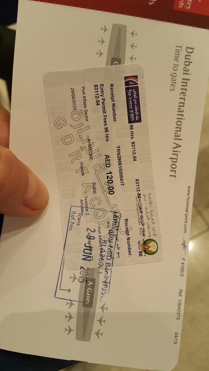 visa, dubai, emirates, ticket, travel, stamp, border, cross, fees, brown border, visa, visa, visa, visa, visa